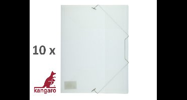 10 x elastomap Kangaro - A4 - PP - transparant wit