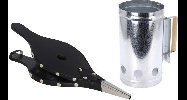 BBQ opstart pakket - Briketten/houtskool starter - blaasbalg - barbecue starter