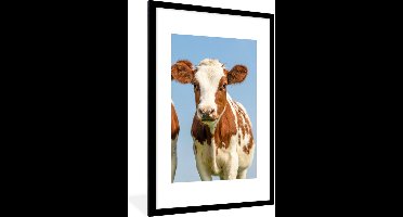 PosterMonkey - Fotolijst - Koeien - Koe - Dieren - Natuur - Kalfjes - Poster - Frame - 80x120 cm - Posterlijst - Foto lijst - Poster koe - Poster met kader