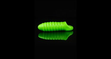 Swirl Thick Stretchy Penis Sleeve - GitD - Neon Green