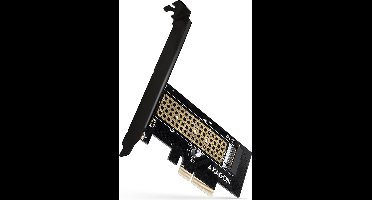 AXAGON PCEM2-ND PCE-E 3.0 8x - dual M.2 NVMe M-key slot adapter w. dataswitch, SP & LP, up to 110mm SSD