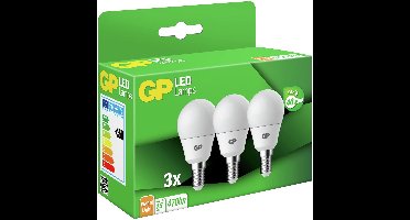 GP Batteries 740GPMGL087854B3 LED-lamp Energielabel F (A - G) E14 Bol 5.6 W = 40 W Warmwit (Ø x l) 45 mm x 84 mm 3 stuk(s)