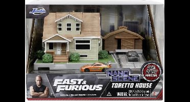 Jada Toys Fast & Furious Huis Diorama - Met 2 Nano Voertuigen