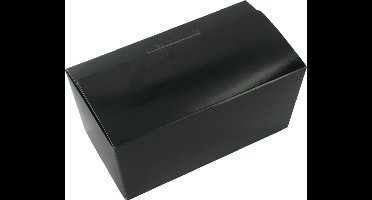 50x Ballotin, karton, 250gr. zwart