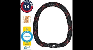 ABUS IVY Chain 9210 Kettingslot - ART-3 Goedgekeurd Fietsslot - 110 cm - Flexibele hoes - Gehard staal