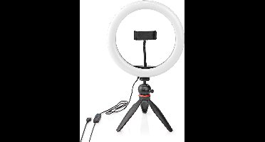 Nedis Ringlicht - 10 inch - 120 LED's - 2700 - 6700 K - Statief - Zwart