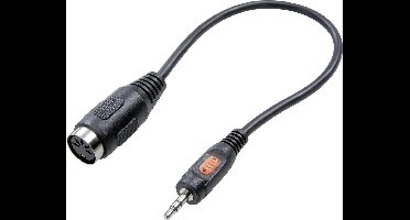 SpeaKa Professional SP-7869840 DIN-aansluiting / Jackplug Audio Adapter [1x Jackplug male 3,5 mm - 1x Diodebus 5-polig