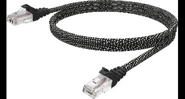 Vision TC 5MCAT6/HQ netwerkkabel Zwart, Wit 0,5 m Cat6 U/UTP (UTP)