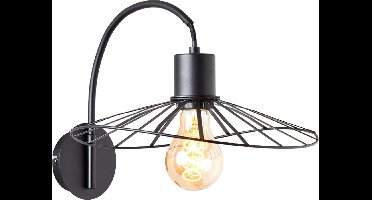 Brilliant Leika - Wandlamp - Zwart