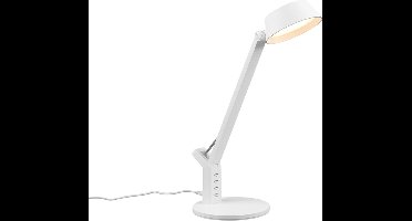TRIO AVA - Tafellamp - Wit mat - incl. 1x SMD 5,2W - USB ingang - Oplaadfunctie - Bureaulamp