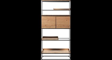 Boekenkast Rivoli Naturel H181 cm - Giga Living
