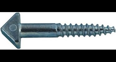 Nemefsluitschroef ss 2002/12 t.b.v Raamknip staal verzinkt