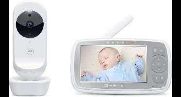 Motorola Baby Monitor VM44 Connect - Babyfoon met Camera - Wi-Fi - HD Videostreaming - 2 Weg Communicatie - Infrarood Nachtzicht - Bereik tot 300m - Wit