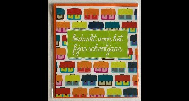 Mailbox - wenskaart met enveloppe - bedankt voor het fijne schooljaar