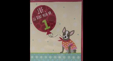 Mailbox - wenskaart met enveloppe- Juf, jij bent mijn nr. 1