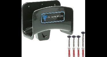 Stofzuiger slangwandhouder met RVS bevestigingsmateriaal - slanghouder - ophangbeugel