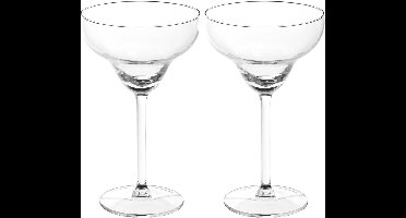Secret de Gourmet Cocktail/margarita glazen - 12x stuks - 300 ml - transparant