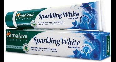 Himalaya Herbals Sparkling White Herbal Toothpaste - Kruidentandpasta - Vegetarisch - Gezonde en Witte Tanden - Tandpasta Zonder Fluoride en Parabenen - 75ml