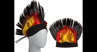 Verkleed Kleding Iroquois pruik, Duitse vlag, one size