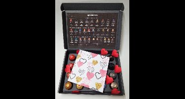 Koffie Proeverij Pakket 20 stuks verschillende smaken met Mystery Card 'Love - Hartjes' met persoonlijke (video) boodschap | Verjaardag | Sinterklaas | Kerstpakket | Vaderdag | Moederdag | Jubileum | Valentijnsdag