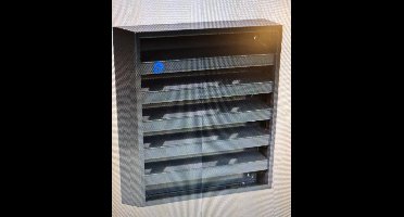 RENSON OPBOUW MUURROOSTER ALU 431 (165X165) KLEUR 7016