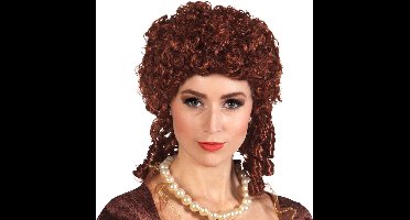 Boland - Pruik Marie-Amélie Bruin - Krullen - Halflang - Vrouwen -