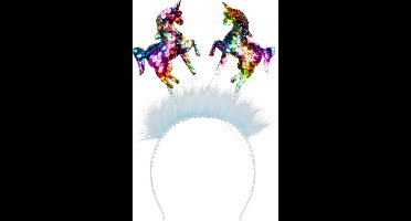 Boland - Diadeem Eenhoorns - Één maat - Volwassenen - Vrouwen - Fantasy - Unicorn