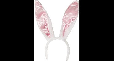 Boland - Diadeem konijnenoren Fluff wit Wit - Één maat - Volwassenen - Vrouwen - Dieren - Sexy