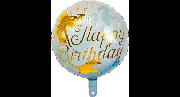 Boland - Folieballon Zeemeermin 'Happy birthday' - Multi - folieballon