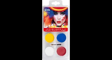 Boland - Palet schmink Clown - - Schmink palet - Carnaval, Themafeest, Halloween, Kinderfeestje - Clown - Circus