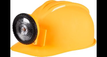 Boland - Helm Bouwvakker met licht - Verstelbaar - Volwassenen - Unisex -