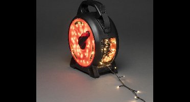 EGB lichtsnoer - 24 meter - 200 LEDs - warm wit licht - op katrol