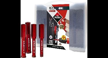Rubi tegelboorset 6, 8, 10 en 12 mm HEX - Diamantboor tegels