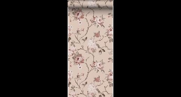 ESTAhome behang vintage bloemen roze - 53 cm x 10.05 m - 139476