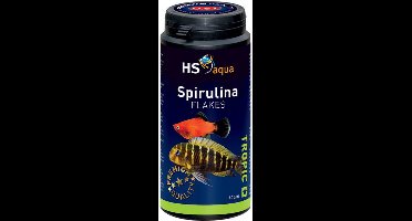 HS aqua Spirulina vlokken - Voer voor tropische aquariumvissen - 400 ml
