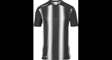 Uhlsport Stripe 2.0 Shirt Korte Mouw Kinderen - Zwart / Wit | Maat: 164