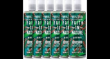 FAITH IN NATURE - Shampoo Aloe Vera - 6 Pak - voordeelverpakking