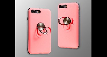 Hoesje Geschikt voor iPhone 7/8 Plus hoesje Shockproof Armor case - back cover – TPU – Licht Roze