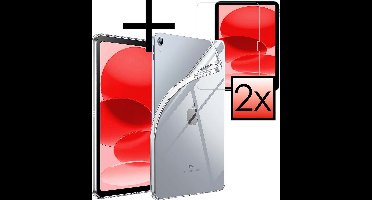Hoes - Geschikt voor Apple iPad A16/A18 (2022/2025/2026) - 10.9 & 11 inch (10e, 11e & 12e generatie) - Met 2x Screenprotector - Siliconen Backcover - Shockproof Case - Shockbestendige Back Cover - Tablet Hoesje - Transparant