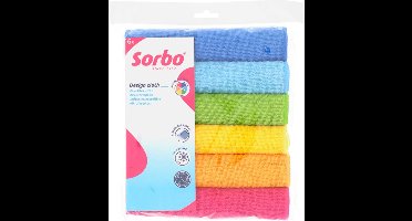 6 extra grote microvezeldoeken - multifunctionele schoonmaakdoekjes - streeploos, superabsorberend en wasbaar, geschikt voor het schoonmaken van auto’s, huis, keuken, ramen - Sorbo