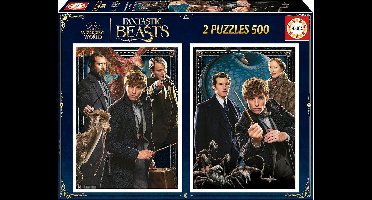 Educa - Puzzel - Fanatic Beasts - 2 x 500 stukjes - Legpuzzel voor volwassenen