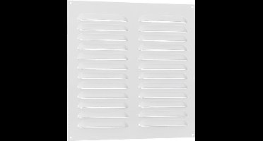 Nedco BV Schoepenrooster vlak model 300x300mm aluminium wit