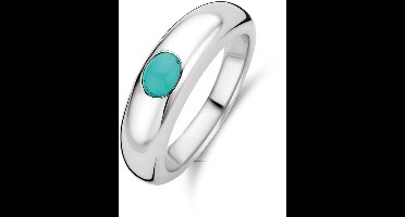 TI SENTO Dames Ring - 925 zilver - Turquoise - Maat 16.50 mm / maat 52 - 12185TQ