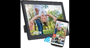 Denver Digitale Fotolijst 15.6 inch - XL - Full HD - Frameo App - Fotokader - WiFi - 16GB - IPS Touchscreen - PFF1515B