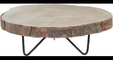 Mica Decorations pia decoratief tafeltje maat in cm: 14 x 40 BRUIN