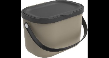 Rotho Albula afvalscheiders - GFT afvalbak - 3,2L - gerecycled materiaal - cappucino