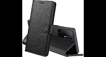 Hoesje Portemonnee voor Xiaomi 11T / 11T Pro Zwarte portemonnee met magnetische klep en kaartopslag