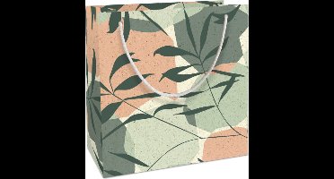 Tasje 20x21x8cm Fantasie Graspapier Graphic Garden