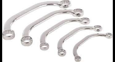 StahlKaiser Ringsleutelset - Verchroomd - Gehard - 8-22 mm - 5-delig