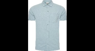 Mario Russo Korte Mouwen Overhemd - Overhemd heren - Polo Shirt Heren - t shirt heren - L - Arona